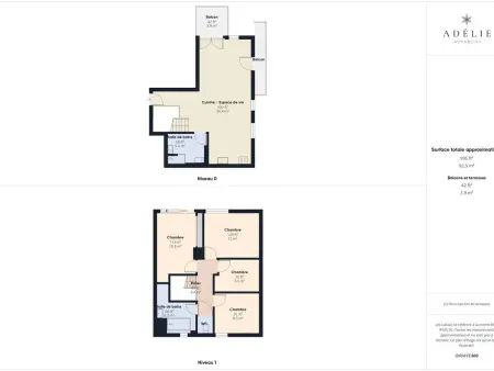 Duplex 4 chambres, 250m des pistes - Montvalezan : photo 16