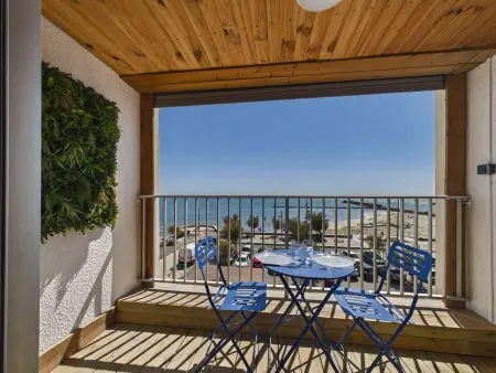 Location appartement à Le Grau d'Agde, Appartement clim, vue mer, parking - 4 pers.