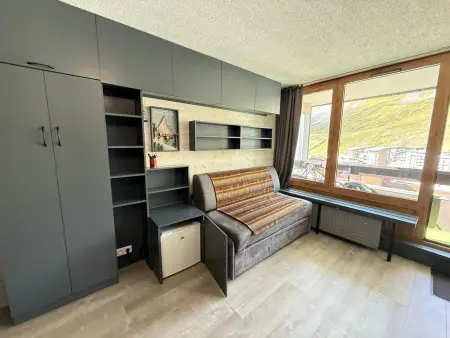 Studio 23 m² vue Grand-Motte, balcon sud - Tignes : photo 1