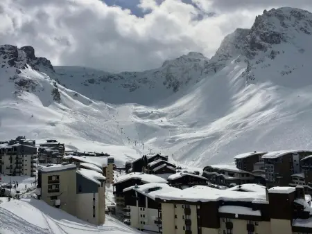 Studio 23 m² vue Grand-Motte, balcon sud - Tignes : photo 9