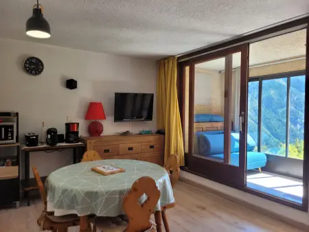Studio panoramique Pra-Loup, 5 pers., vue montagne : photo 1