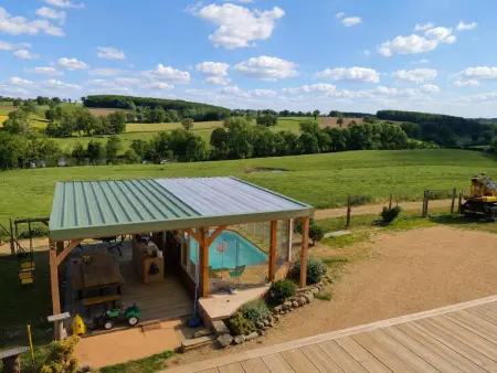 Gîte Évasion dans le bocage - Piscine chauffée couverte : photo 25