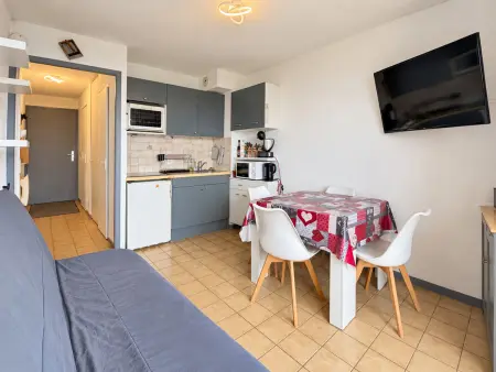 Studio cabine Cohennoz, vue Mont Charvin - 4 pers. : photo 3
