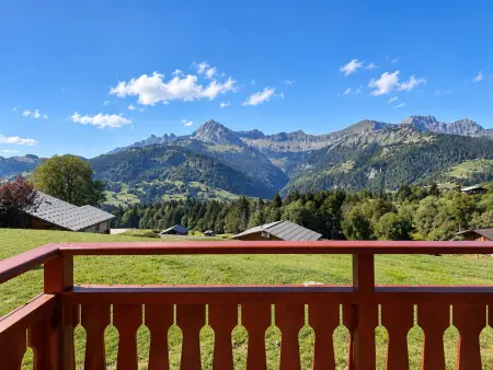 Studio cabine Cohennoz, vue Mont Charvin - 4 pers. : photo 5