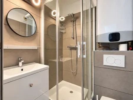 Studio cabine Cohennoz, vue Mont Charvin - 4 pers. : photo 7