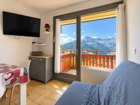 Studio cabine Cohennoz, vue Mont Charvin - 4 pers. : photo 11