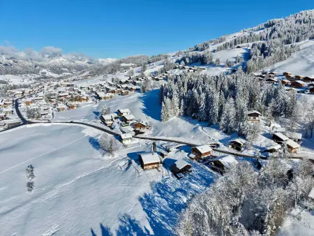 Studio cabine Cohennoz, vue Mont Charvin - 4 pers. : photo 17