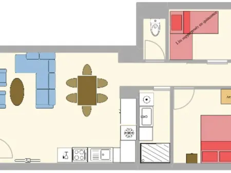Appartement 6 pers. balcon ouest à Lanslevillard : photo 6