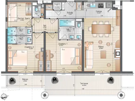 Appartement Grizzly - 6 pers. à 100m des pistes : photo 16