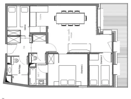 Appartement 6 pers. à 5 min des remontées, Méribel : photo 10