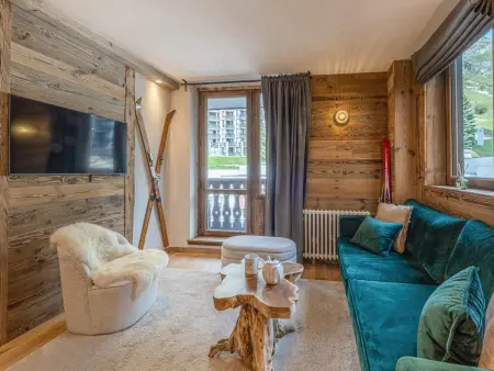 Appartement 2 pièces cabine à Val-d'Isère, balcon : photo 1