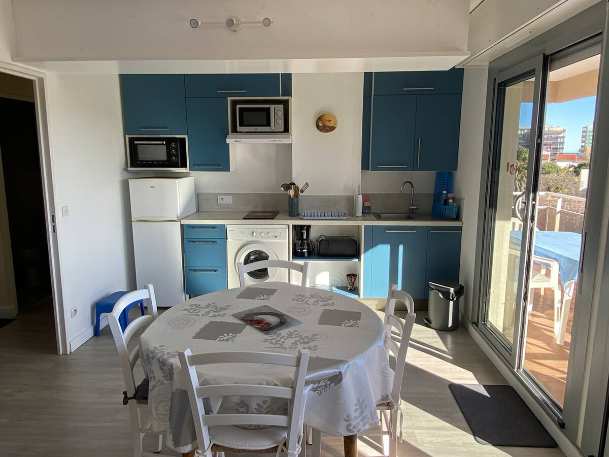T2 climatisé loggia vue mer à Canet-Plage - Photo 1