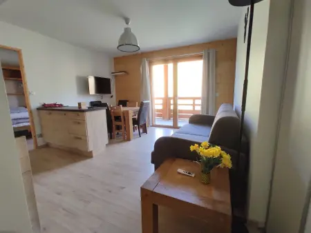 Duplex moderne 6 pers. à Vars, vue montagne et ski aux pieds : photo 5