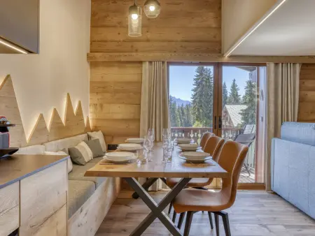Duplex vue Mont-Blanc, ski aux pieds aux Saisies : photo 1