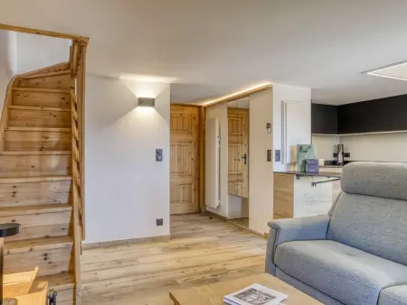 Duplex vue Mont-Blanc, ski aux pieds aux Saisies : photo 5