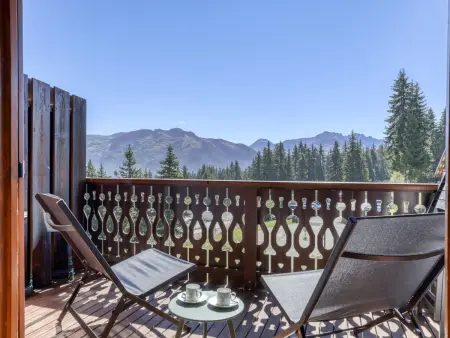Duplex vue Mont-Blanc, ski aux pieds aux Saisies : photo 12