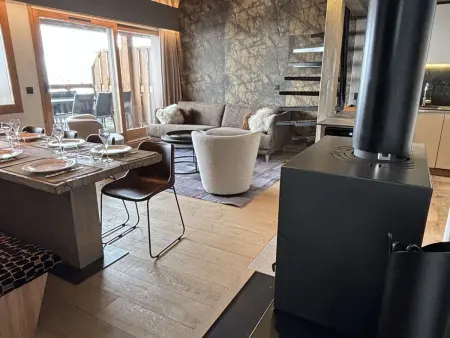 Appart 10 pers. 4 chambres vue Beaufortain + spa : photo 10