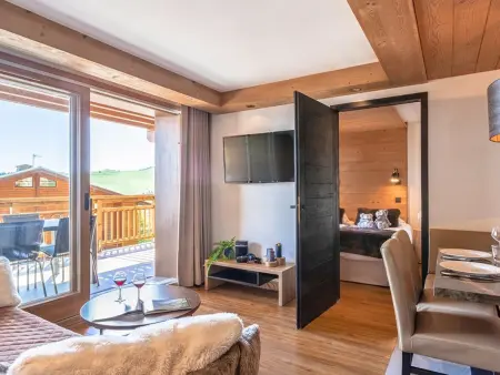 Appartement 6 pers. vue Beaufortain aux Saisies + accès spa : photo 1