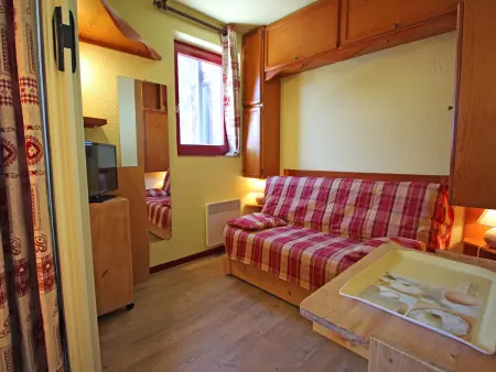 Appartement 2 pièces cabine, balcon sud - Villarodin-Bourget : photo 4