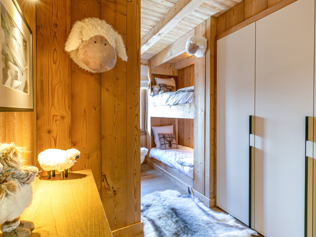 Demi-ferme 14 pers., 5 chambres vue village à Megève - Photo 12