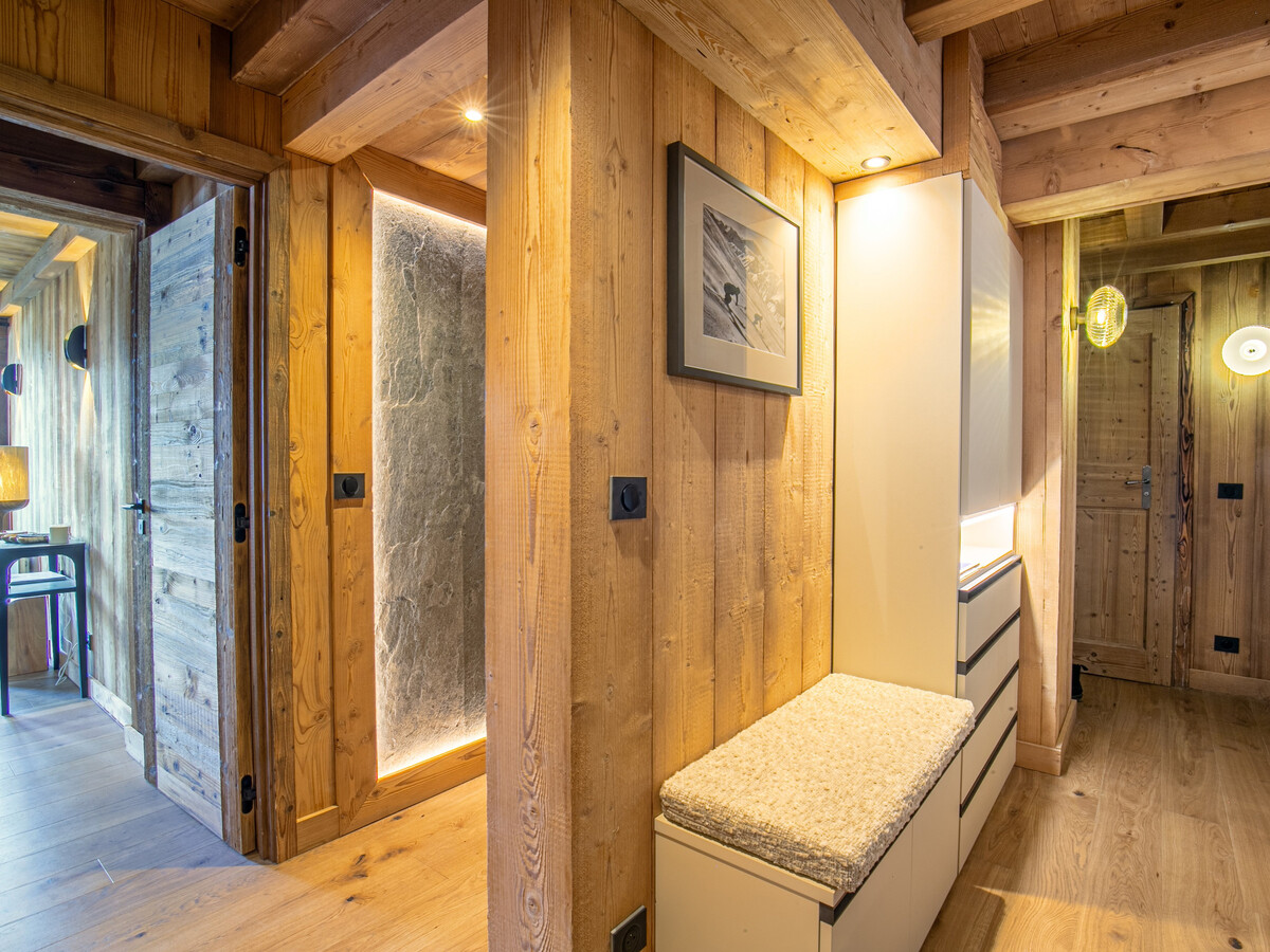 Demi-ferme 14 pers., 5 chambres vue village à Megève - Photo 14