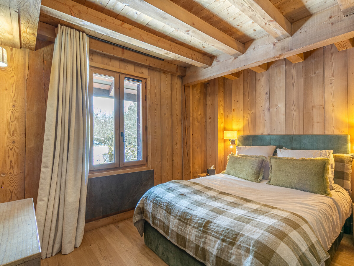 Demi-ferme 14 pers., 5 chambres vue village à Megève - Photo 18