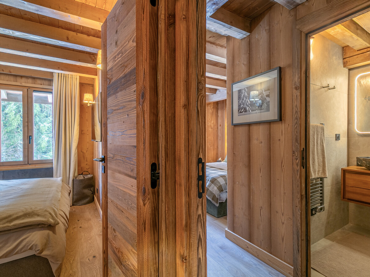 Demi-ferme 14 pers., 5 chambres vue village à Megève - Photo 21