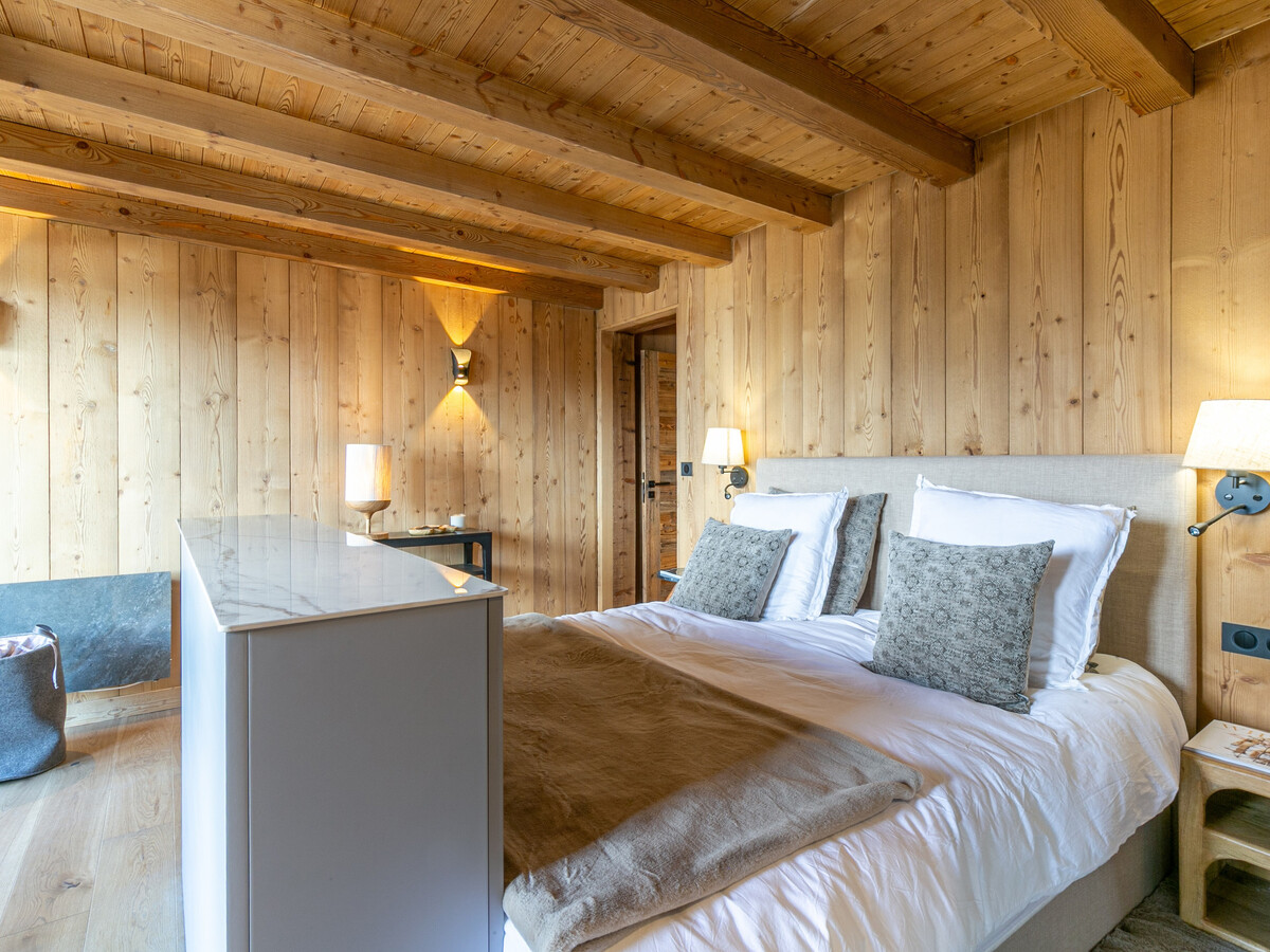 Demi-ferme 14 pers., 5 chambres vue village à Megève - Photo 23