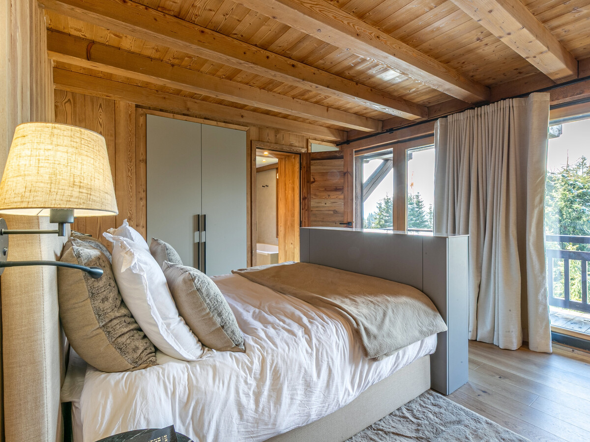 Demi-ferme 14 pers., 5 chambres vue village à Megève - Photo 24