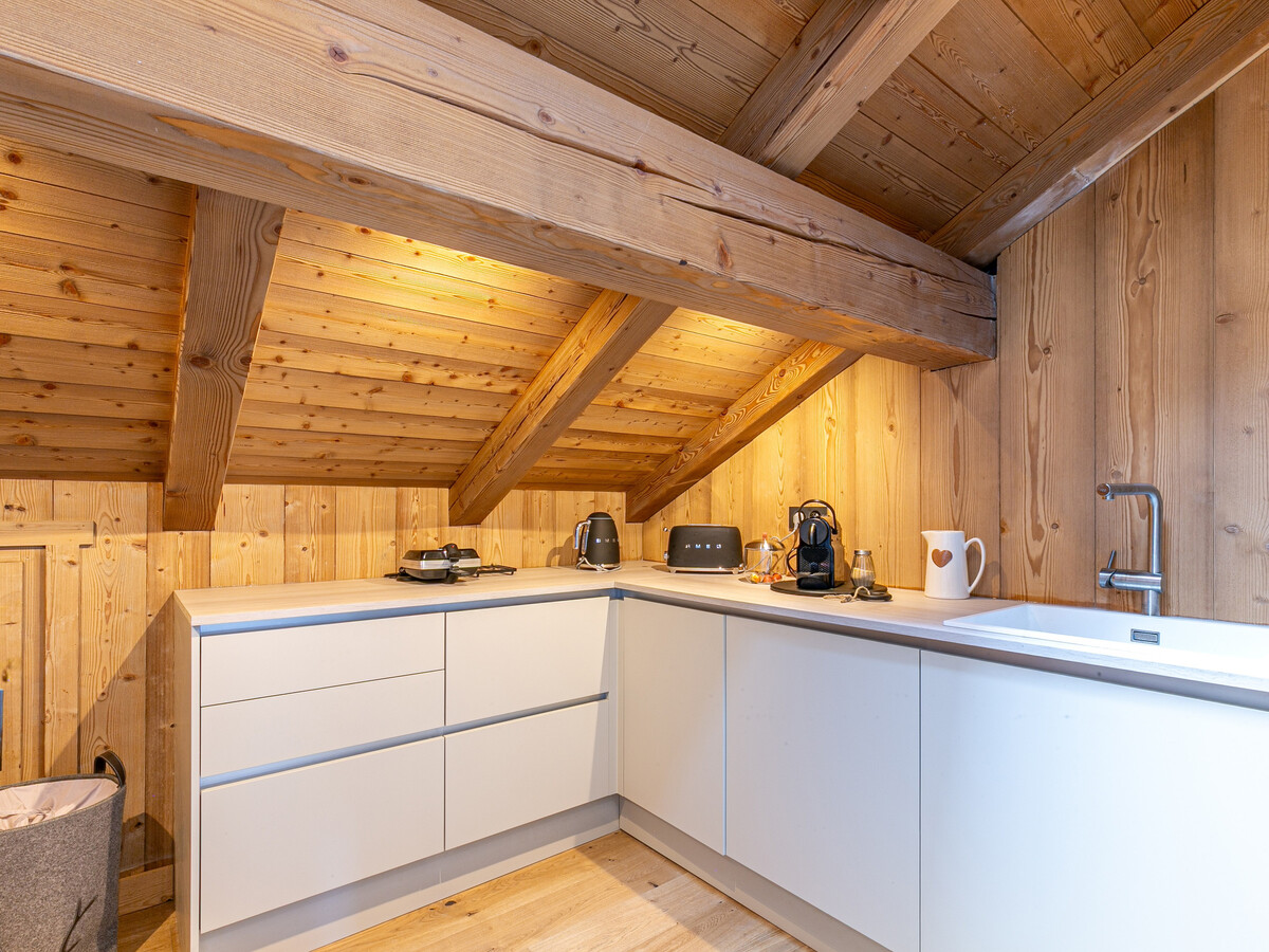 Demi-ferme 14 pers., 5 chambres vue village à Megève - Photo 28
