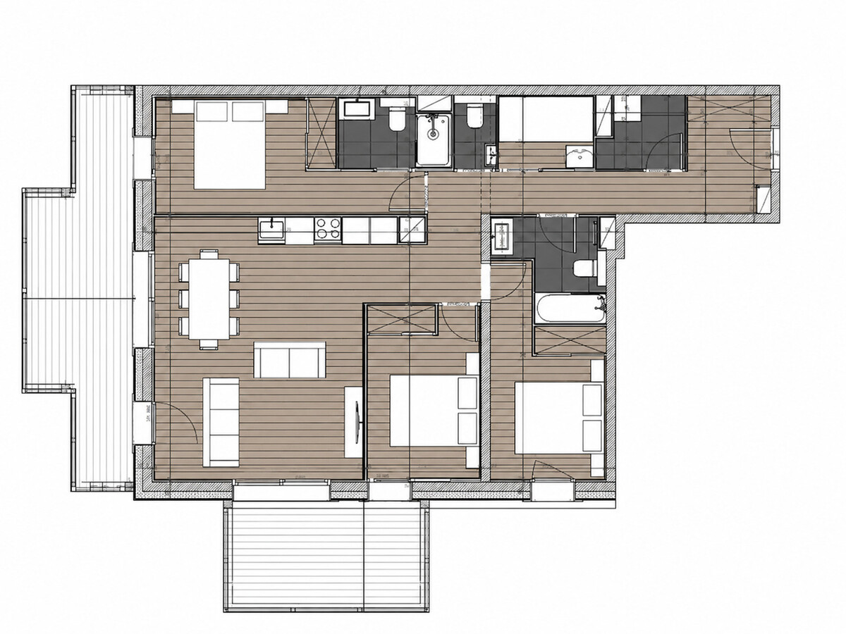 Appartement ski-in/ski-out vue Muzelle, 90 m², 8 pers. - Photo 7