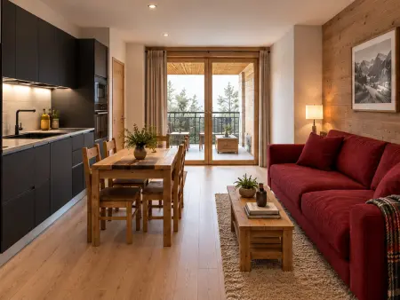 T2 33 m² vue Muzelle, ski-in/ski-out aux Deux Alpes