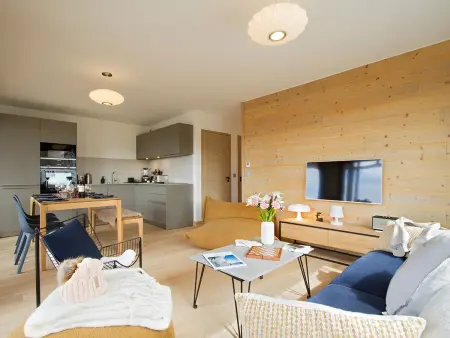 Appartement 6 pers. avec balcon Sud à Huez, départ ski : photo 3
