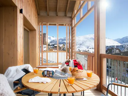 Appartement 6 pers. avec balcon Sud à Huez, départ ski : photo 5