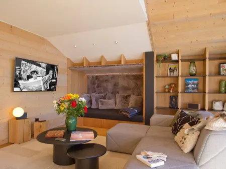 Appartement dernier étage, balcon Sud-Ouest, vue pistes à Huez : photo 3