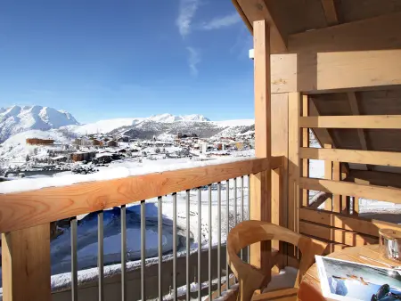 Appartement dernier étage, balcon Sud-Ouest, vue pistes à Huez : photo 14