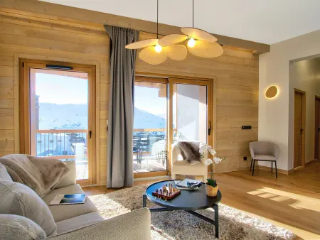 Appart 6 pers., départ ski aux pieds, terrasse vue pistes : photo 2