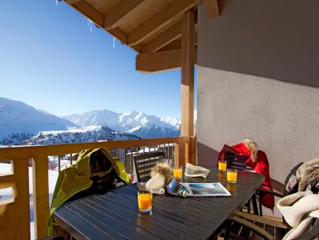 Appart 6 pers., départ ski aux pieds, terrasse vue pistes : photo 11