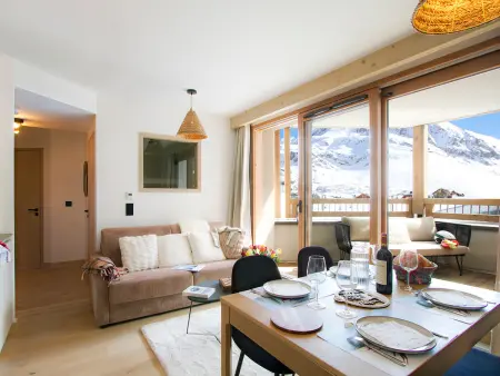 Appartement ski aux pieds à Huez, balcon 13m² vue pistes : photo 1