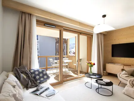 Appart 4 pers. ski aux pieds à Huez, piscine & sauna : photo 1