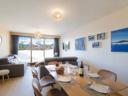 Appartement 4 pers. à Huez, terrasse 16m² vue pistes : photo 2