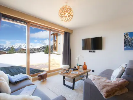 Appartement 4 pers. à Huez, terrasse 16m² vue pistes : photo 3