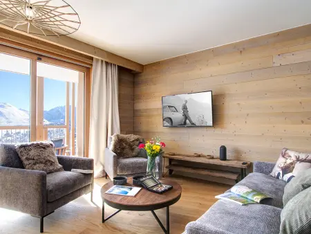 Appartement 8 pers. à Huez, terrasse 20m² vue pistes : photo 2