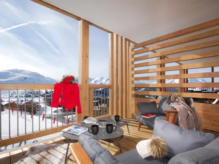 Appartement 8 pers. à Huez, terrasse 20m² vue pistes : photo 12