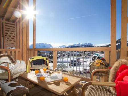 Appartement 115m² vue pistes, 5 chambres - Huez : photo 13