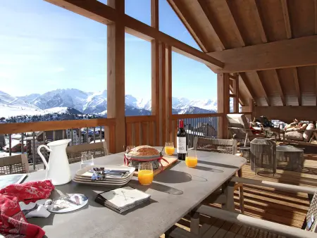 Appartement 4 chambres dernier étage, balcon 27m² - Huez : photo 13