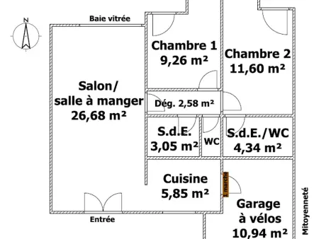 Gîte 4 pers. à 400 m de la plage, piste cyclable : photo 24