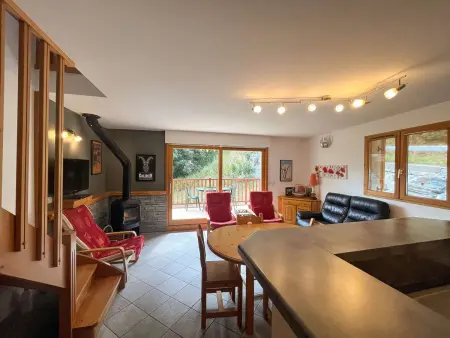 Duplex 6 pers. Valloire, balcon sud et garage skis : photo 3