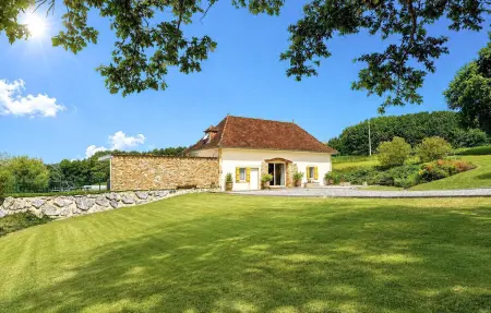 Maison Béarn piscine chauffée, poutres anciennes : photo 13