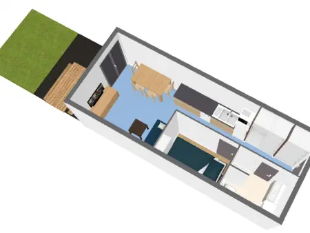 Studio cabine cosy vue sur pistes - 4 pers., Appartement 4 personnes à Hauteluce : photo 4
